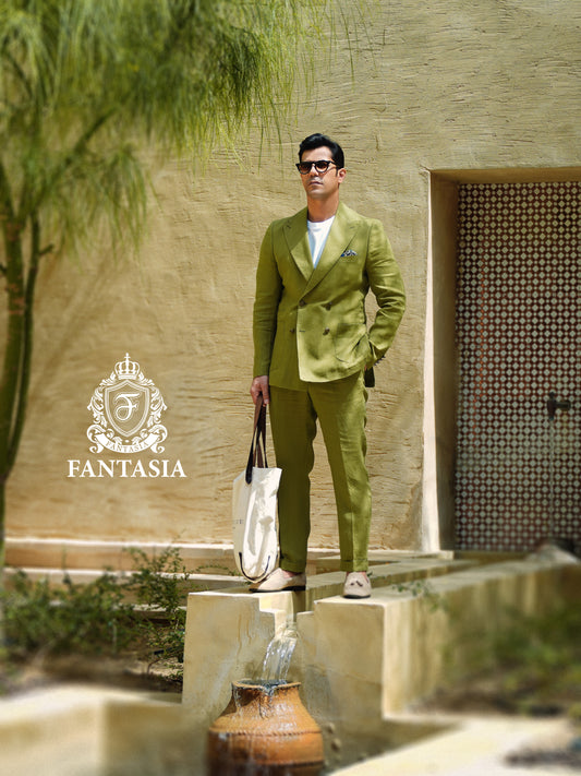 linen suit-بدله لينن