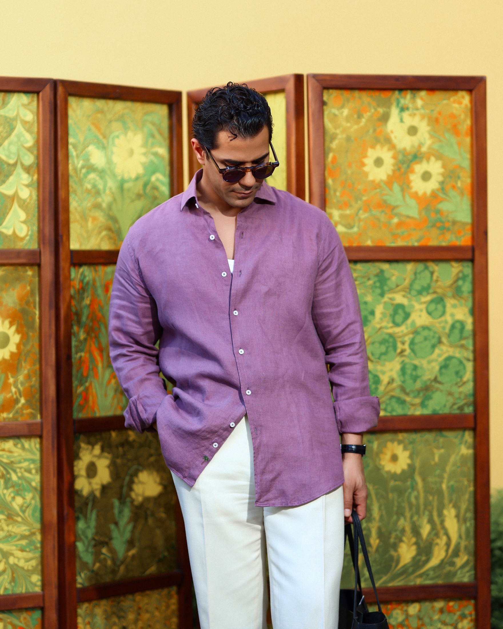 قميص لينن linen short